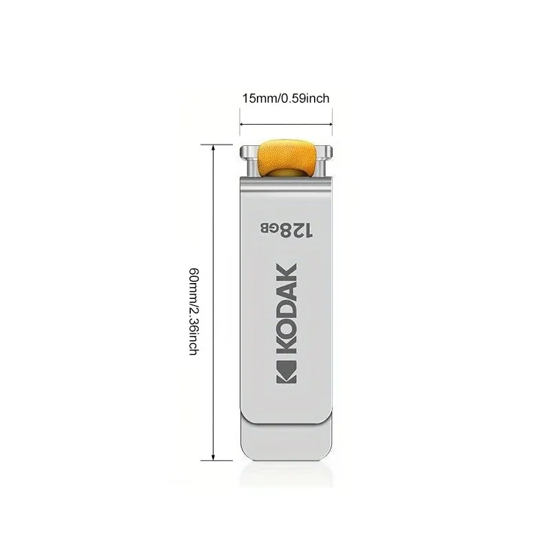 KODAK USB 3.1 Metal USB Flash Drive 64GB 128GB 256GB Pen Drive Creative Personality Car Music Gift High Speed USB PenDrive