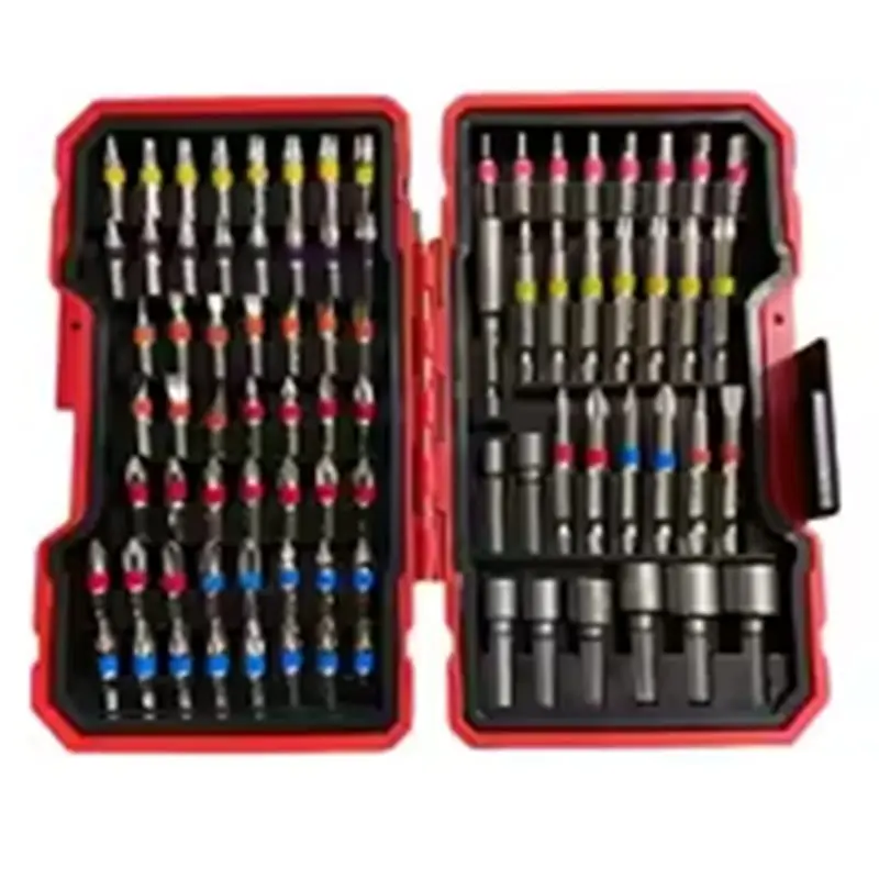 

A92P Impact Driver, 83Pcs S2 Steel Drill Bit Set- Magnetic Nut, Intersect Slot, Slotted, Square, Star, Hex, TORX Bits Included