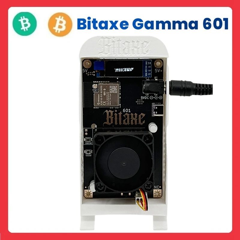 Bitaxe Gamma 601 BTC Solo Lottery Miner 1.2TH/S BM1370 Asic 18-22W Bitcoin Crypto Miner od Antminer S21 Pro EU PLUG