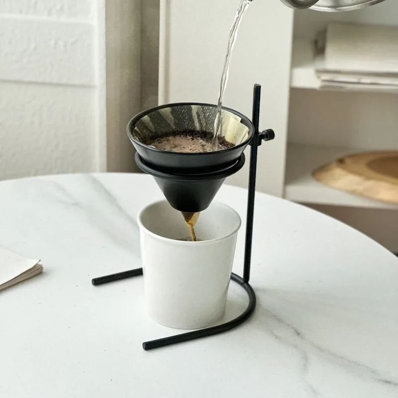 Adjustable Drip Filter Bracket Ceramic Cup Holder Hand Brew Coffee Kit Household Brewing Gadget