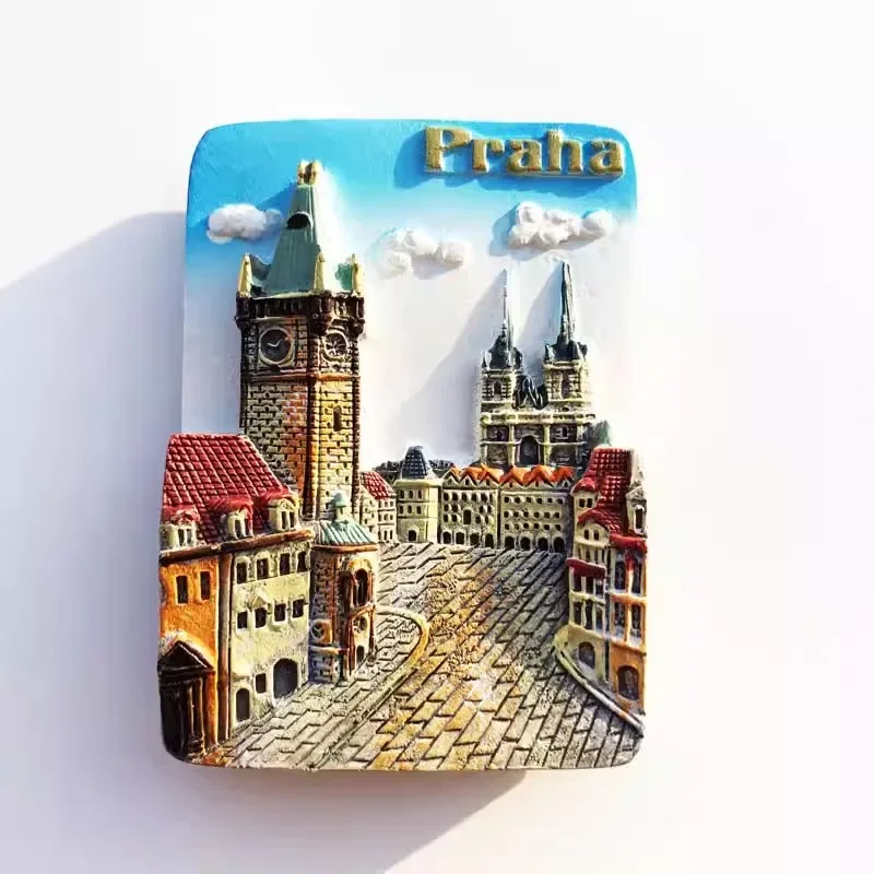 

The Czech Republic Prague Vltava River Charles Bridge Fridge Magnets Travelling Souvenirs Message Board Magnetic Stickers Gifts