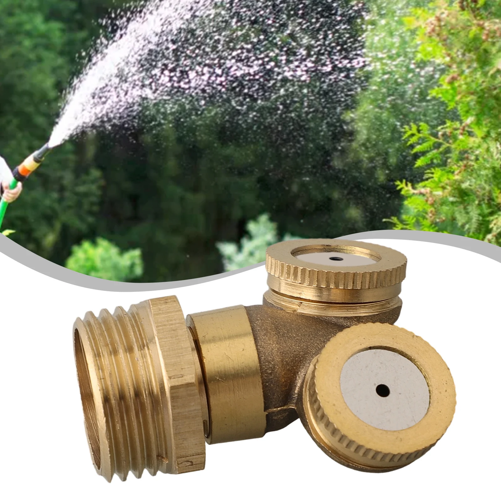 1/2 inch Brass Threaded for mist Nozzle for Outdoor Cooling Humidification Garden Lawn Irrigation Air Purification Small