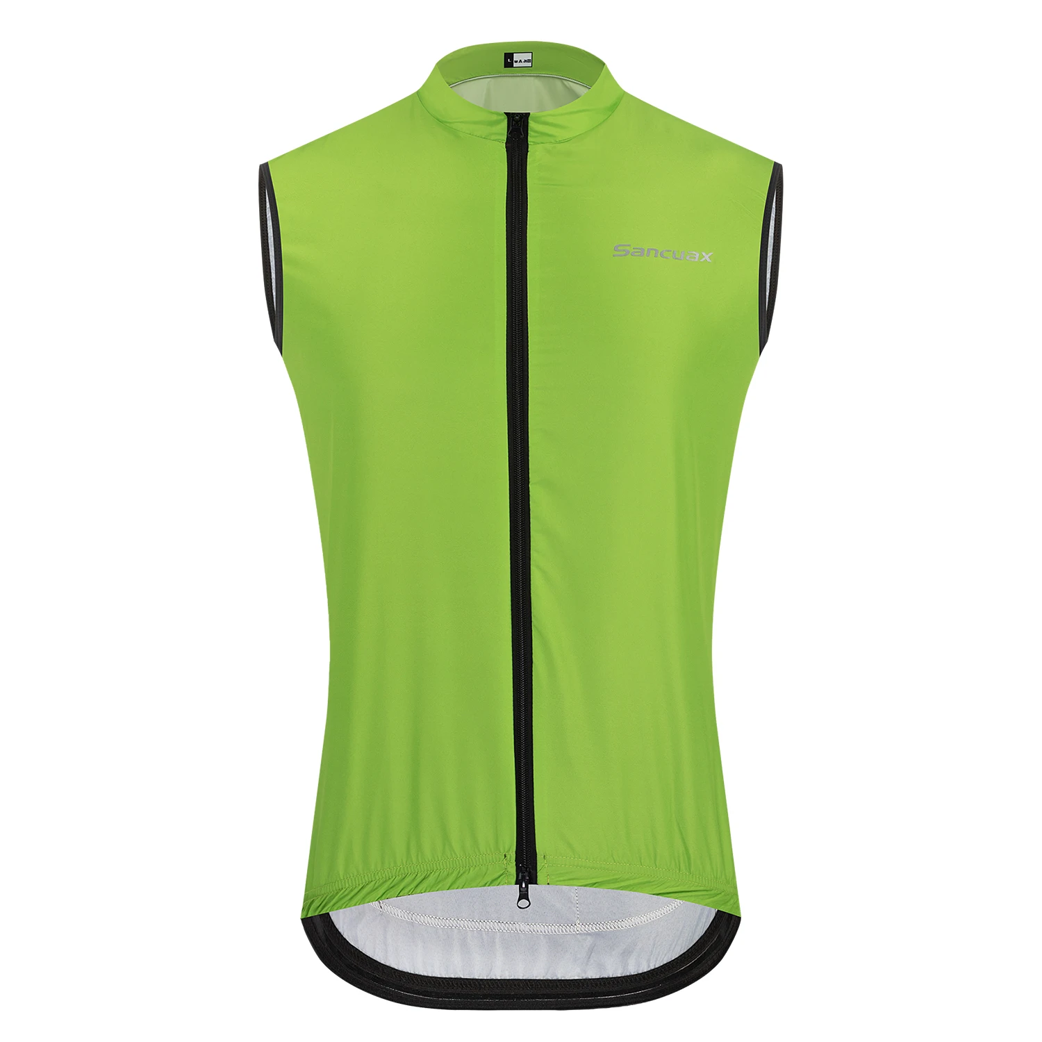 SANCUAX Fahrradweste für Herren, winddichte Fahrradweste, Zwei-Wege-Vollreißverschlüsse, Fahrrad-Windjacke, Rückseite mit 3 Taschen, ärmellose Weste – Detail 12