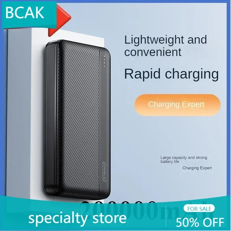 BCAK  Specialty Store  Large Capacity Power Bank 200000mAh / 20000mah Fast Charging Portable for Android Mobile Phone Universal