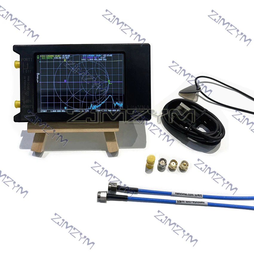 Nuovo LiteVNA-64 Touch Screen da 3,95" LiteVNA Analizzatore di rete vettoriale da 6,3 GHz Analizzatore di antenna HF VHF UHF Aggiornamento di NanoVNA