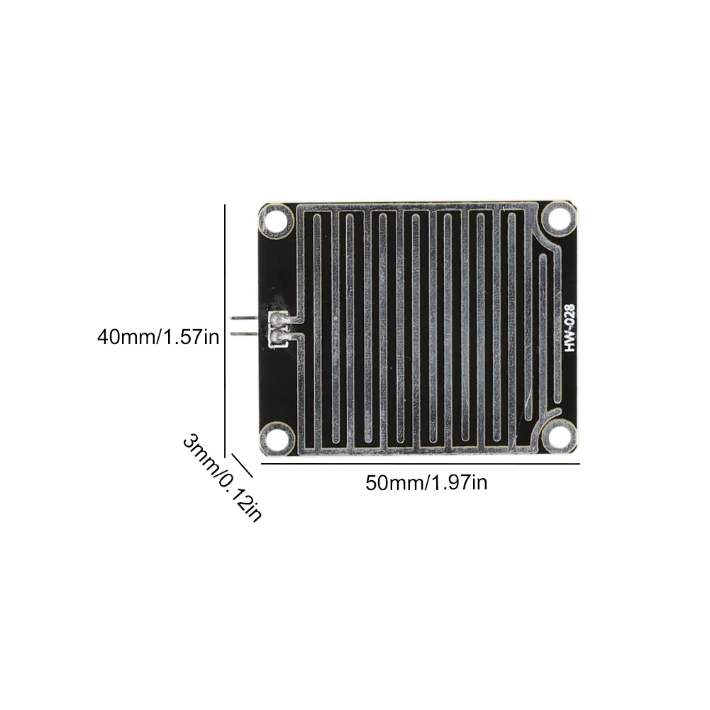 1 pc módulo sensor de gota de chuva de alta sensibilidade placa sensor de gota de chuva módulo sensor de nível de água componente eletrônico