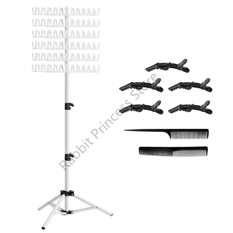 

BX0F 144 Pegs Hair Extension Holder,Hair Divider & Display Stand for Hair Braiding
