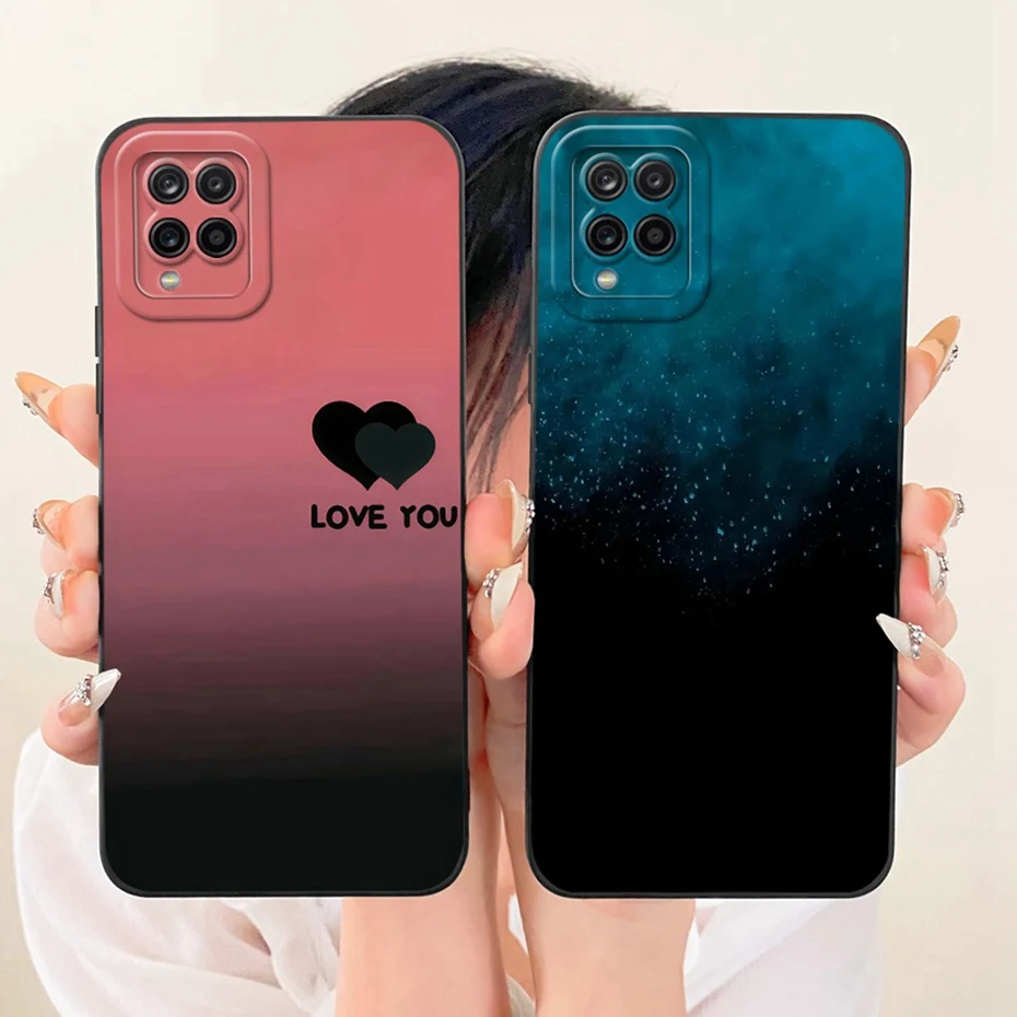 삼성 갤럭시 A12 M12 SM-A125F A127F에 대한 새로운 패션 전화 케이스 삼성 A12 커버 범퍼에 대한 부드러운 실리콘 충격 방지 케이스