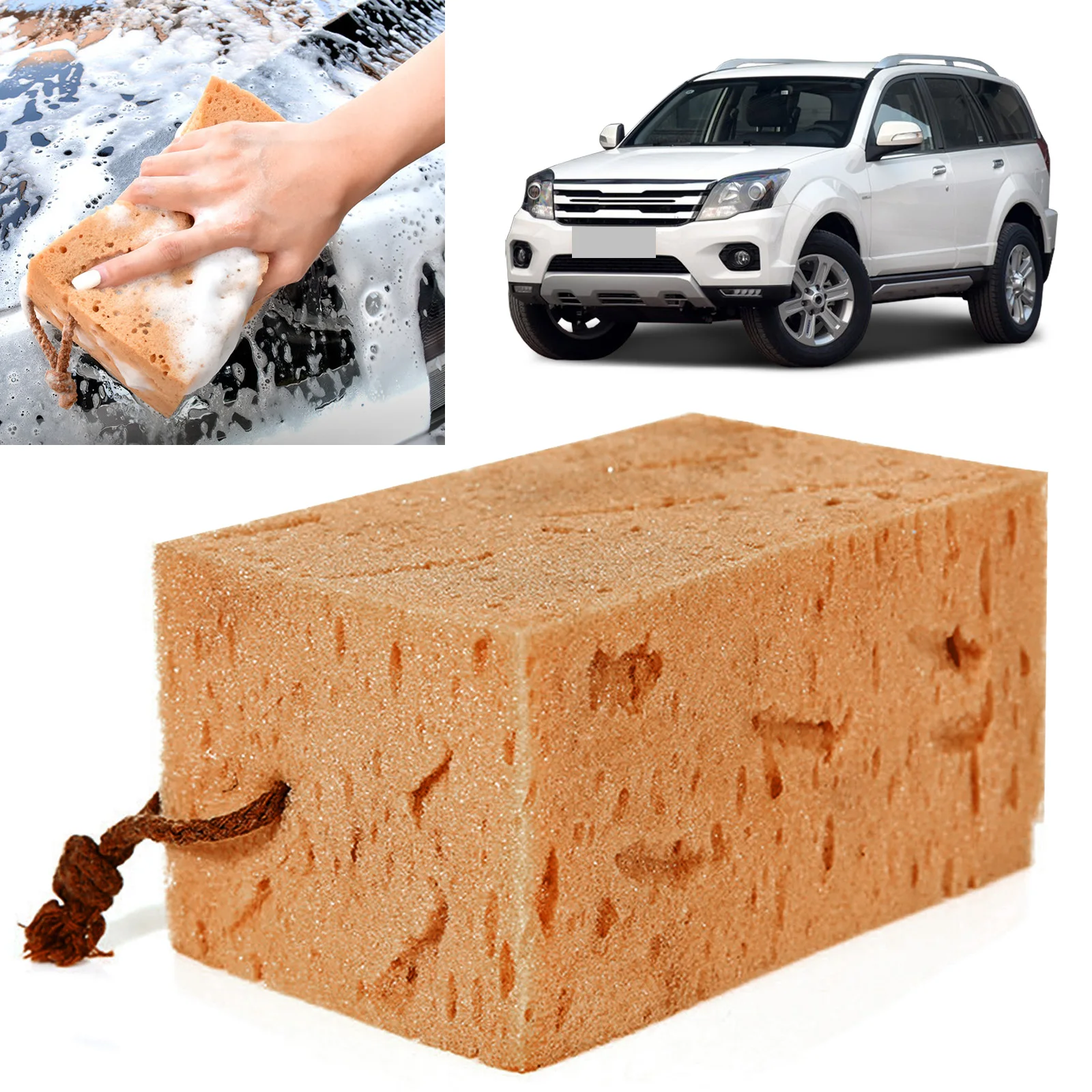 

Car wash sponge block car motorcycle cleaning supplies large size Honeycomb sponge brush dusting car cleaning tool