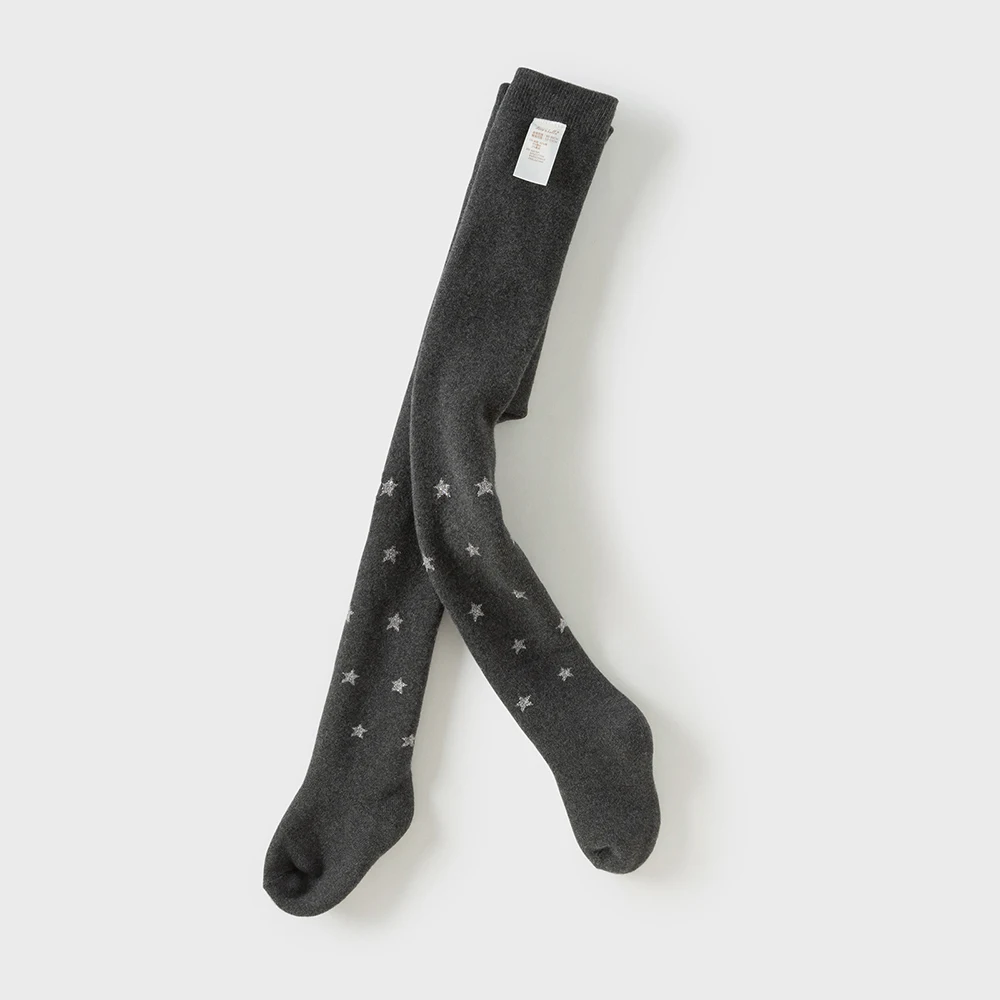 Dave Bella Children's Pantyhose Autumn Winter Girls' Baby Elastic Thick Socks Children's Casual Fashion Bottom Tights DB4254773