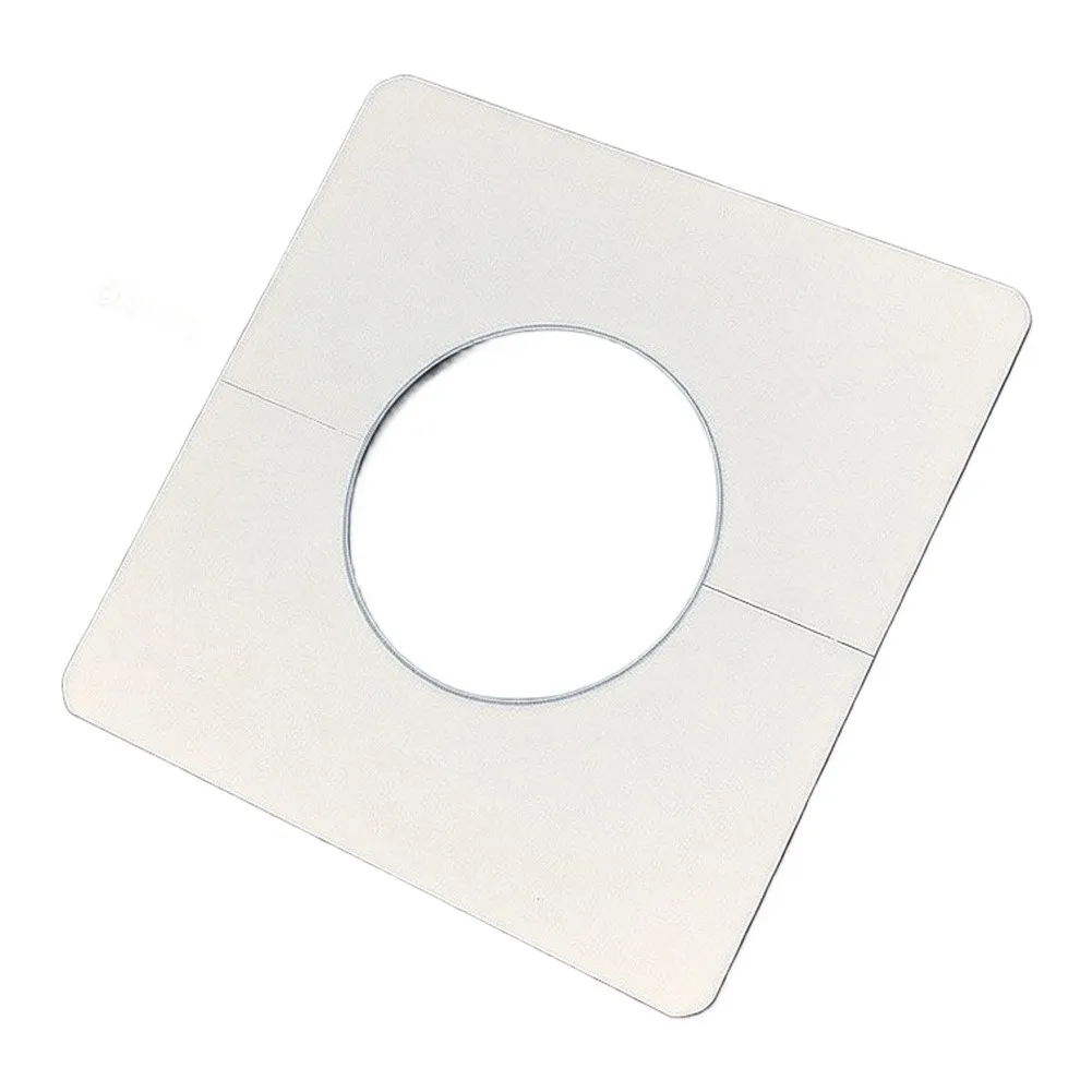 ABS Plastic Wall Hole Cover Stickers 10pcs White Metope 86x86mm Designed for Concealing 44mm Inner Diameter Pipe Openings