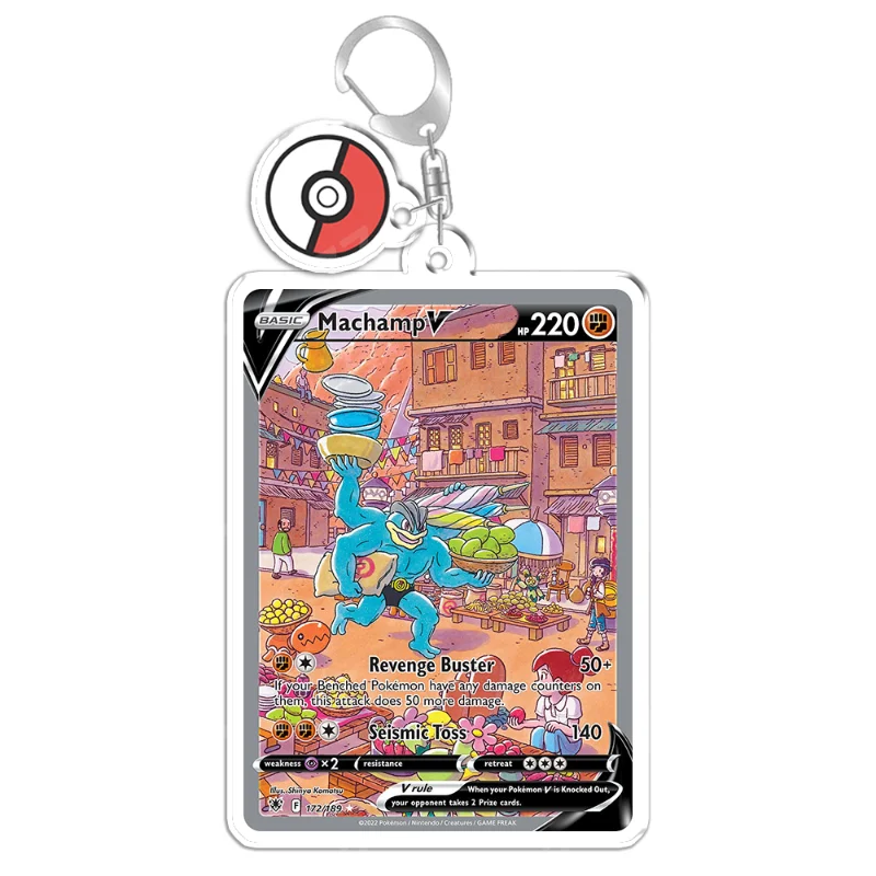 Keychain Bag Charms for Pokemon Solrock Salamence Celebi Zapdos Vespiquen Sceptile Lucario PTCG Anime Game Collection DIY Toy - view 4
