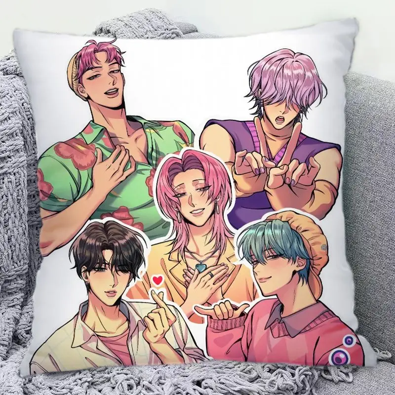 หมอนอนิเมะนักล่าปีศาจ หมอนตกแต่งบ้าน พิมพ์ลายสองด้าน หมอนทรงสี่เหลี่ยม สำหรับโซฟา ตกแต่งห้องนอน พร้อมไส้หมอน