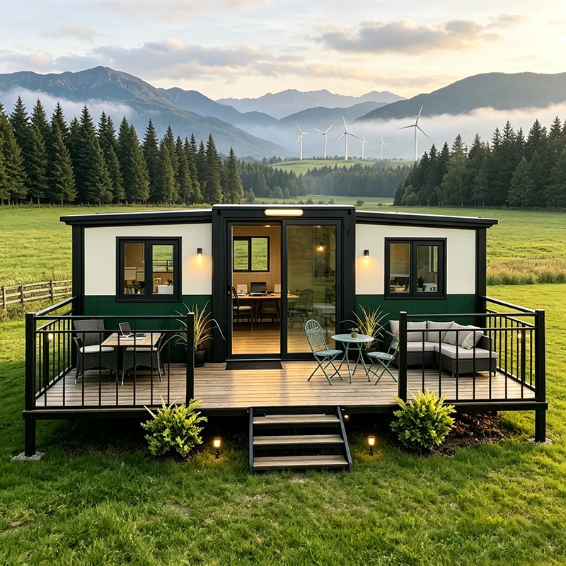 Prefab Container House Two-Bedroom Spacious Modular Unit for Large Family Living