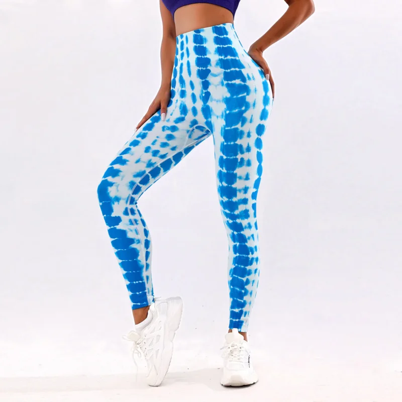 Printed Fitness Gym Sports Running Yoga Wear Full Length Leggings Pants Fat Burning Hip Lift Women Clothing Tights Sweatpants