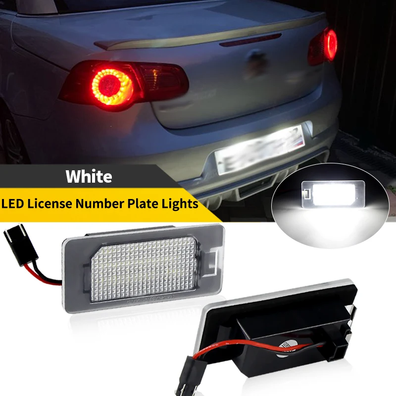 

2PCS Super Bright White LED License Plate Light For Fiat 500X 2014 2015 2016 2017 2018 2019 Led License Number Plate Light