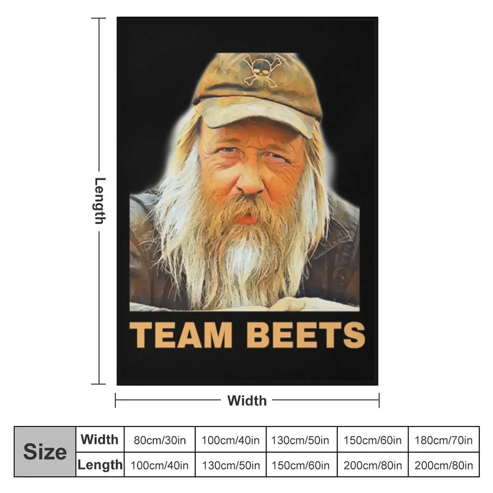 Team Beets Gold Rush Tri-blend Throw Blanket halloween funny gift For Baby Blankets