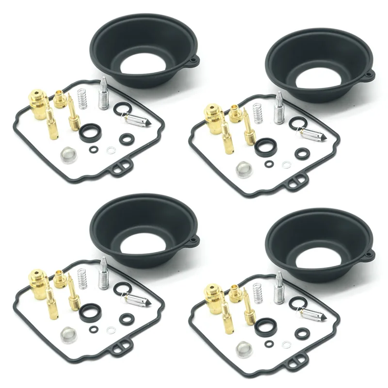 For YAMAHA Diversion XJ600 XJ600S Seca II XJ 600 S 1996-2002 Carburetor Repair Kit Seal Float carb Vacuum Diaphragm 4 pcs