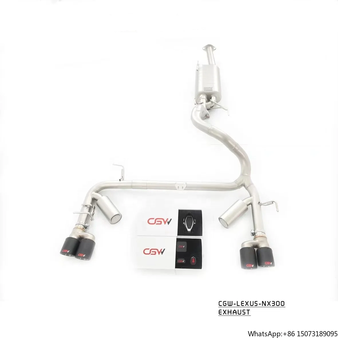 

Sand Blast or Polishing Exhaust Muffler Catback for NX300