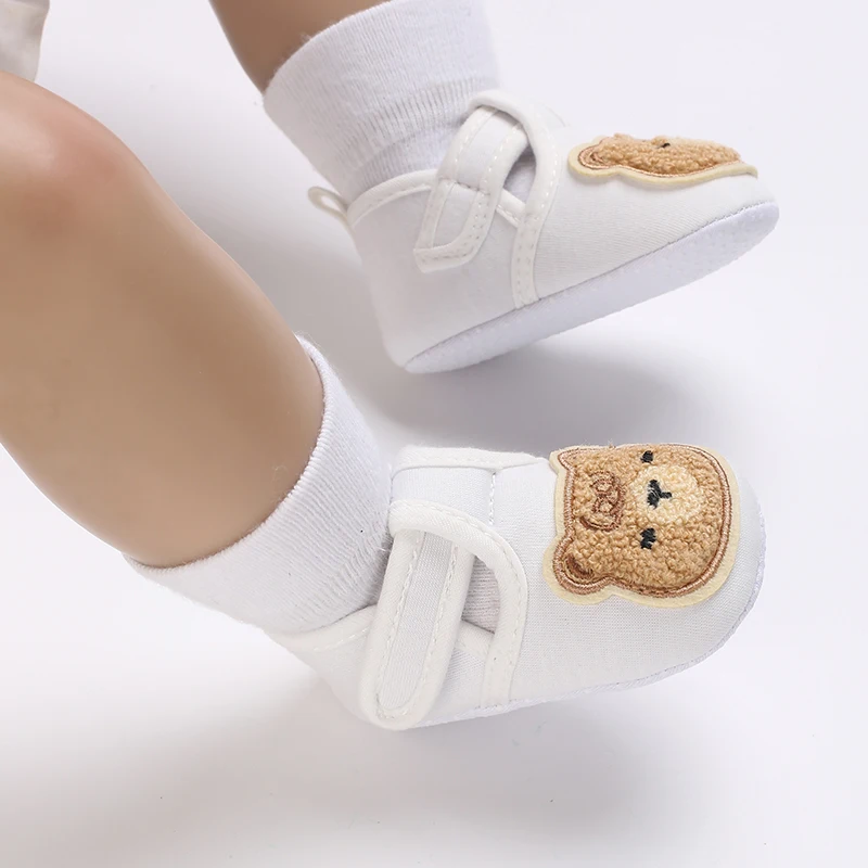 

Fashionable Cartoon Bear Baby Shoes for Spring Cute Soft Comfortable Casual Walking Footwear for Babies