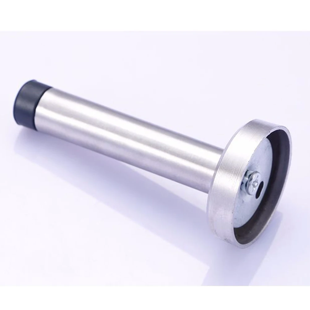 

2Pcs Stainless Steel Stop Bumper Silver Holder Anti Collision Door Gear Stopper Protects Door Wall Saving Handles