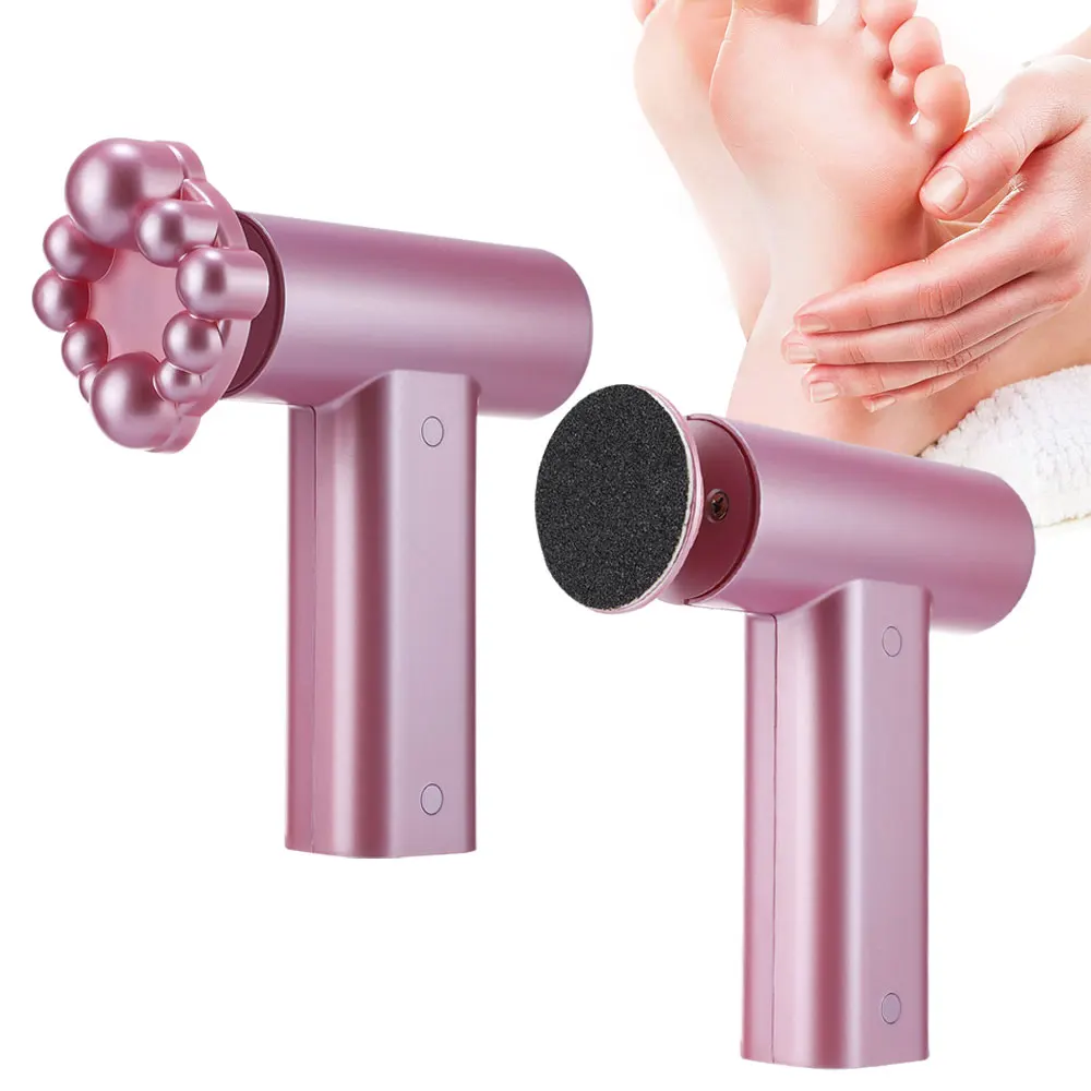 

3 в 1 пилочка для удаления мозолей на ногах, шлифовальная машинка для ногтей, педикюр, инструмент для удаления омертвевшей кожи, массаж ног с 20 шт., перезаряжаемая наждачная бумага