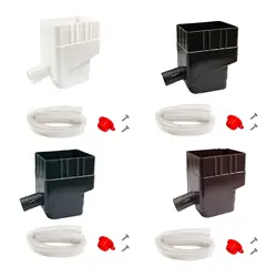 Rain Water Collection System Yard Gutter Drain with Hose Rainwater Collector for Downspout Watering Roof Water Harvesting Garden