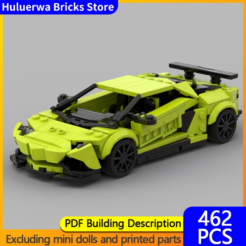 

Speed Racing Car Model MOC Building Bricks Aventador SV Hypercar Modular Technology Gifts Holiday Assemble Children Toys Suit
