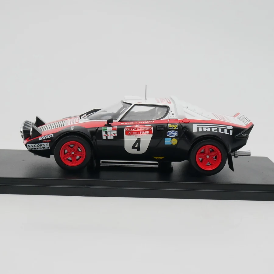 Ixo 1:24 Scale Diecast Alloy Lancia Stratos HF WRC 1978 Toys Cars Model Classics Adult Collection Souvenir Gifts Static Display