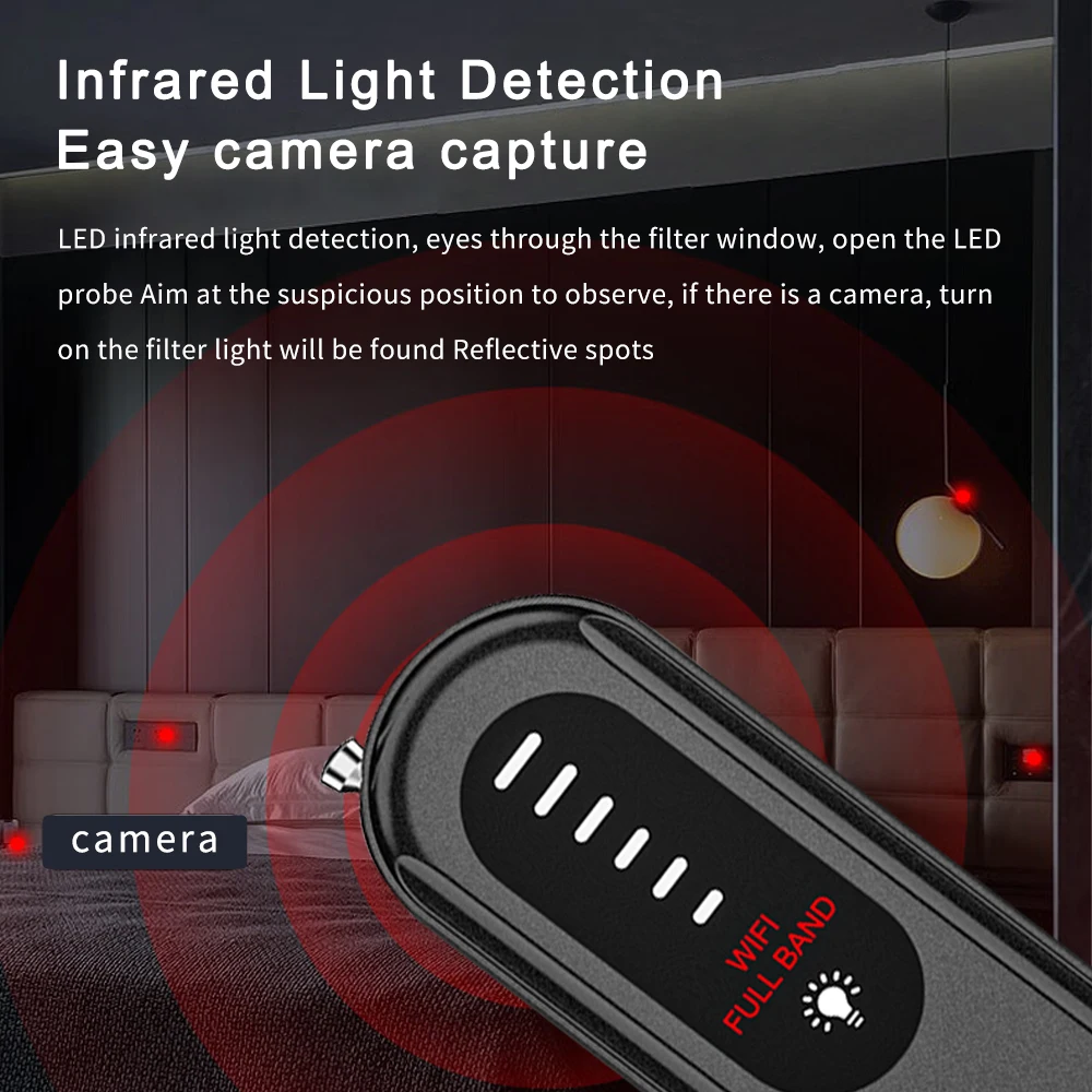 Anti Candid Camera Signaaldetector Espion Onzichtbare Camerazoeker Beveiliging Alarm Tracker Rf Gsm Apparaat Locator Veiligheid