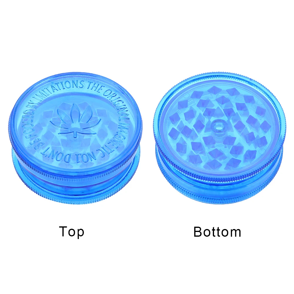 Plastic Tobacco Grinder Round Shape Smoking Accessories Herb Grinder Tobacco Spice Crusher Color Random 3 Layer