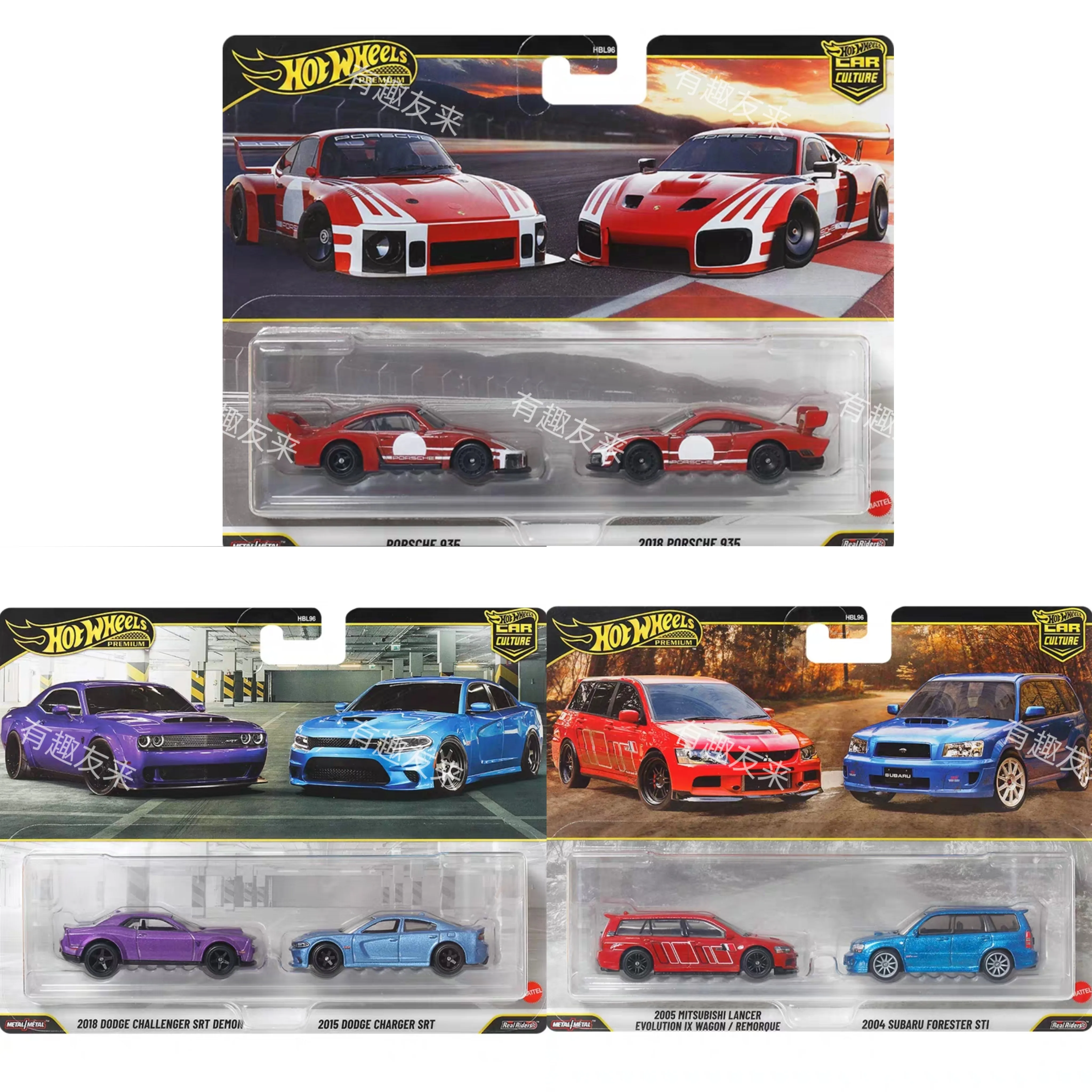 

Original Hot Wheels Premium Car Culture Hbl96 2-Packs Toy 1:64 Car Model For Boys Festival Toys Vehicle Model Toys In Stock