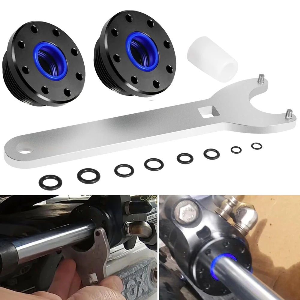 

WinHolder HS5157 Seal Kit For SeaStar HC5394HC5445 Front Mount Hydraulic Steering Cylinder Seal with Wrench Set