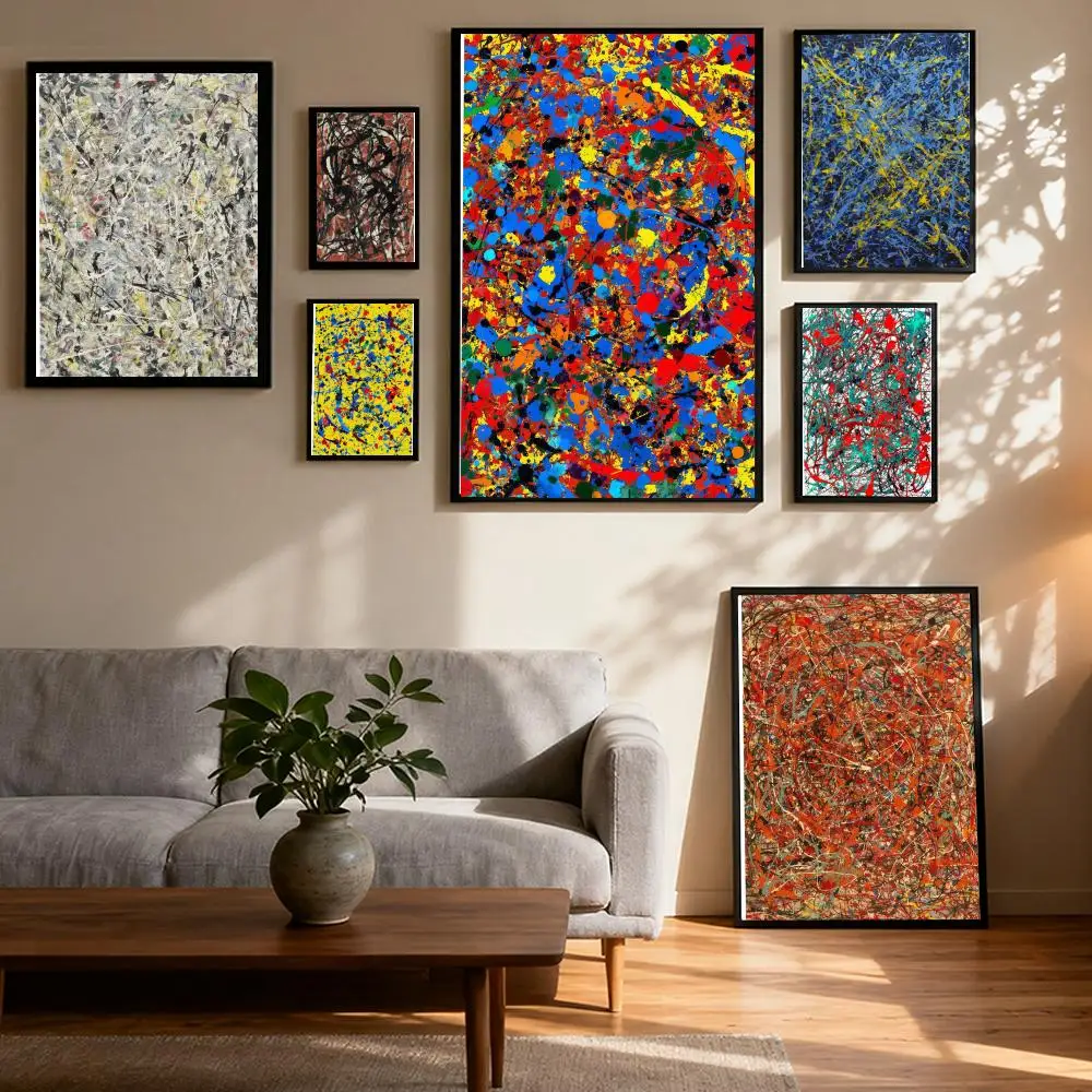 

Abstract Jackson Pollock Poster Prints Oil Painting Mural Painting Living Room Home Decoration Party Evening Party Cover