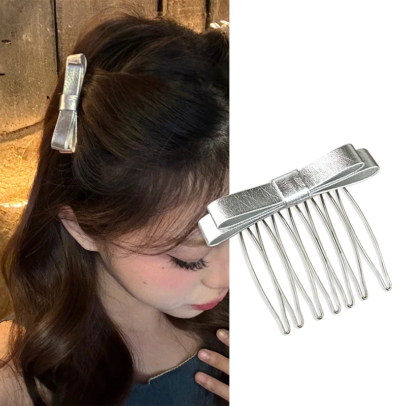 Princess Style Insert Comb Clip Women Girls Sweet Bangs Clip Hairpins Back Head Headdress Broken Hair Finishing Tools Hair Clip