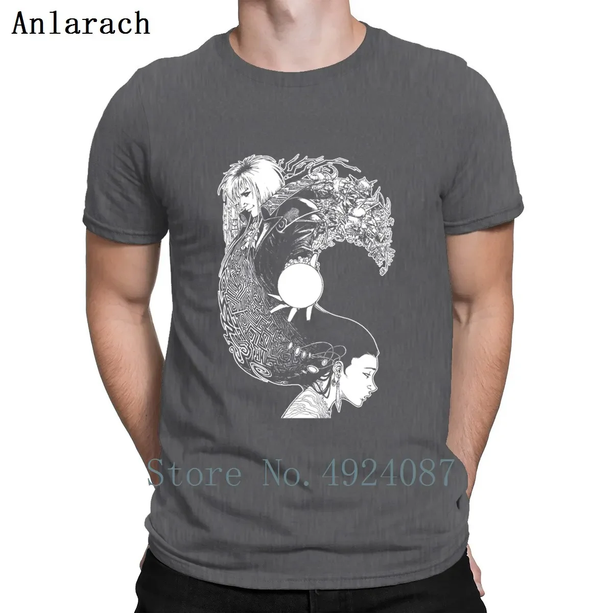 Jareth aus den Labyrinthen T-Shirt Frühling Herbst clevere verrückte Baumwolle Herren T-Shirt erstellen neue Stil Neuheit Herren Tops