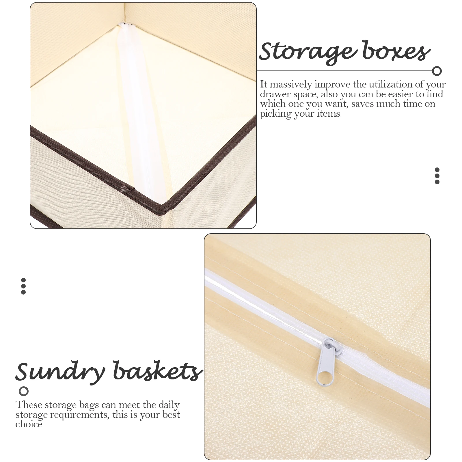 

6pcs Folding Non-Woven Underwear Box Drawer Type Bra Organizer Household Clothes Container Foldable Cloth Storage Basket For