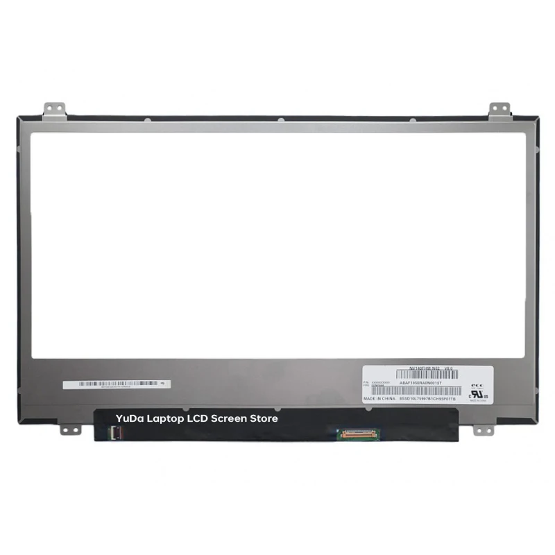 14" Laptop LCD Screen NV140FHM N62 N140HCE EN1 N140HCE-EN1 NV140FHM-N62 Display Matrix Panel Replacement 1920x1080 eDP 30 Pins
