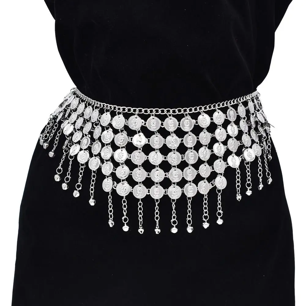 Fashion Belly Chain Bohemian Waist Chains Metal Gold Dress Belt Chains Waistband Jewelry Tassel Body Chain Belly Dance