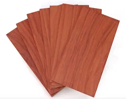 (Can customized)  5PCS African red rosewood solid wood thin board sheets