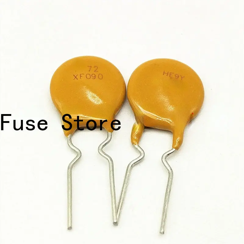 10PCS Imported Original PPTC Resettable Fuse RXEF090 X72 XF090 72V 0.9A In-line