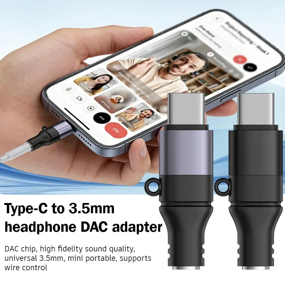 

USB C To 3.5mm Earphone Jack Mini Adapter High Fidelity AUX Audio Connector For iPhone 15 16 17 Huawei cable saver