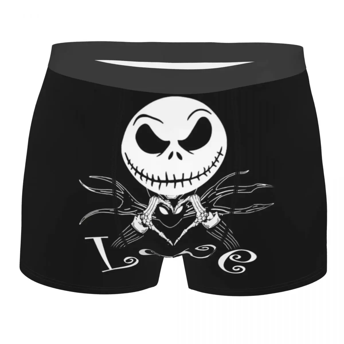 

Custom The Nightmare Before Christmas Underwear Men Stretch Jack Skellington Boxer Briefs