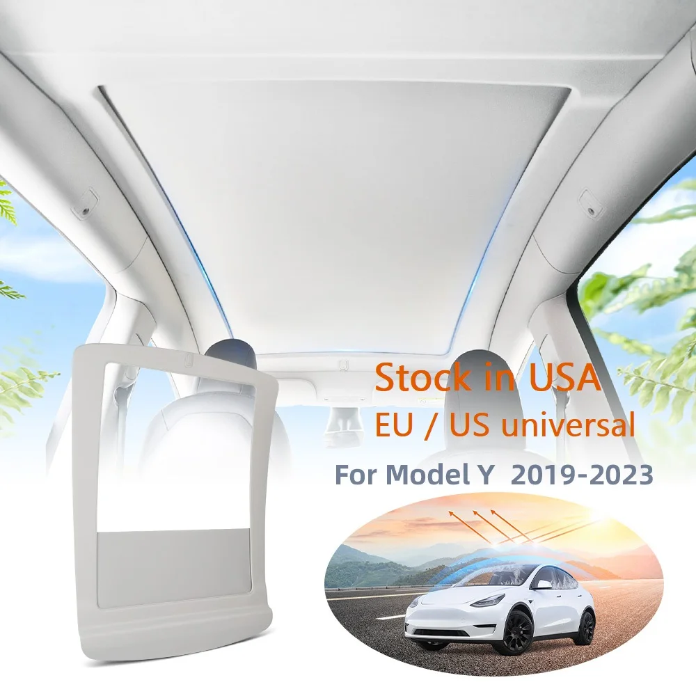 

Car Accessories for Model 3 Model Y Car Curtain Sunroof Sun Visor Electric Sunshade