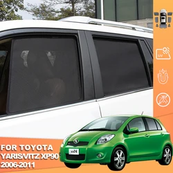 For Toyota Yaris Vitz Hatchback XP90 2006-2011 Magnetic Car Sunshade Visor Front Windshield Curtain Rear Side Window Sun Shade