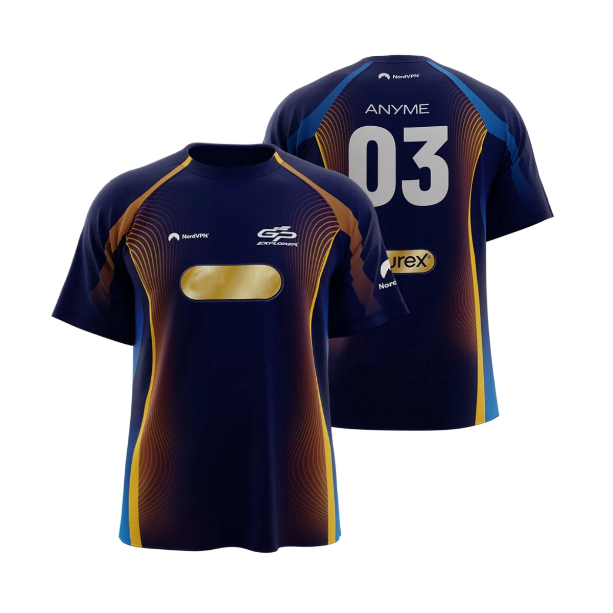 Con etiquetas de tamaño impresas GP3 EXPLORER Fans uniformes del equipo hombres mujeres transpirable verano carreras cuello redondo manga corta Camiseta Casual