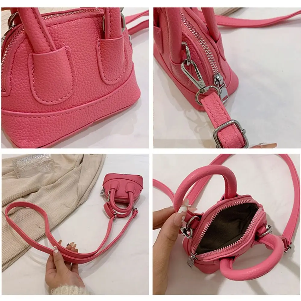 بسيطة الكورية نمط حقيبة كروسبودي صغيرة بولي Leather حقيبة يد جلدية حقيبة كتف سعة كبيرة لون نقي حقيبة رافعة صغيرة المرأة