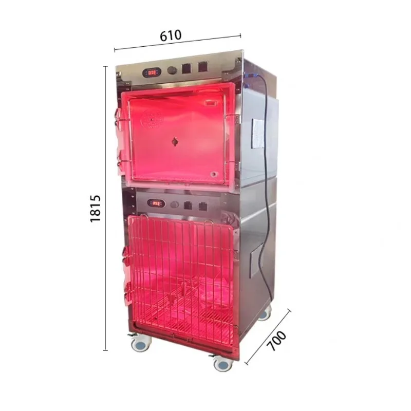 Three-story luxury cat cage pet hospital inpatient cat cage pet store 304 stainless steel foster cage