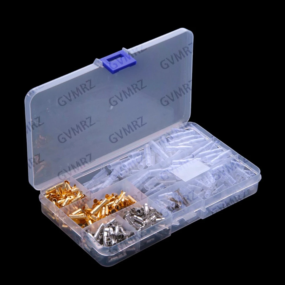 360PCS 400PCS 3.9MM spring insert sleeve 4.0MM bullet-shaped male and female cold-pressed plug-in type  3.9MM 4.0MM