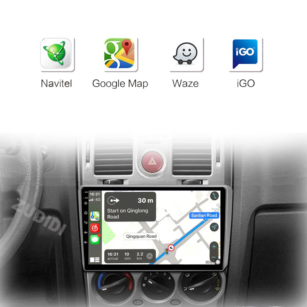 Android 16 Radio de coche 4G + WIFI Carplay para HYUNDAI GETZ 2002 - 2011 reproductor de vídeo Multimedia navegación GPS Android Auto 2 Din DVD 4